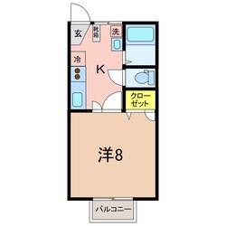 コーポ白馬の物件間取画像